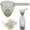 Clear, variant on 1 Pack Multipurpose Measuring Spoon Funnel, 2-in-1 Scoop with Scale for Powders and Liquids, Durable ABS Plastic Tool for Kitchen, Laundry, Coffee and Protein, 12x6 cm (Red)