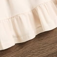 thumbnail image 7 of Huowey Kids Little Girls Autumn Solid Color Dress Girls Long Sleeve Crew Neck A-Line Skirt Breathable Dailywear, 3-4 Years, 7 of 7