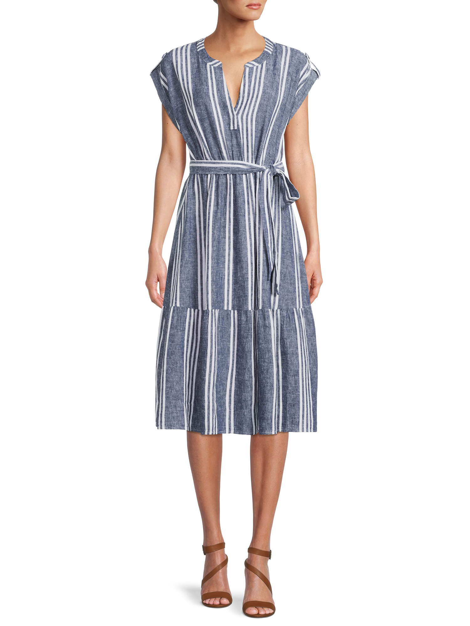 Time and Tru Tiered Dolman Sleeve Dress