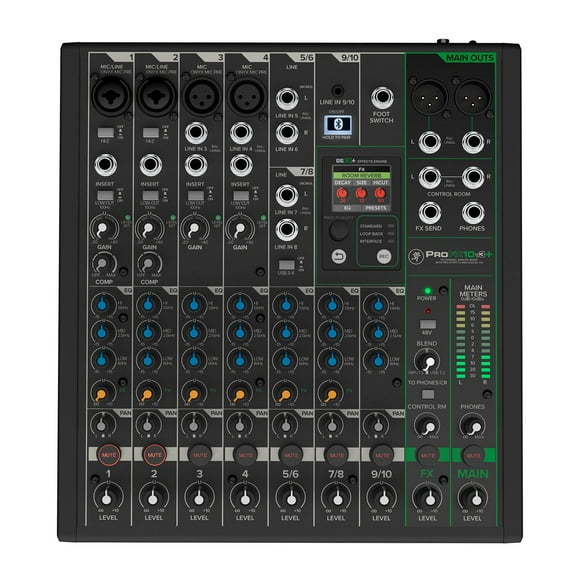 Mezcladora Análoga MACKIE PROFX10V3 PLUS negro 10 Canales