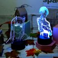 thumbnail image 3 of Muyoka Anime LED Night Colorful Control remoto Touch LED Remote Night Light L谩mpara 3D 7 colores que cambian la luz de la noche, 3 of 7