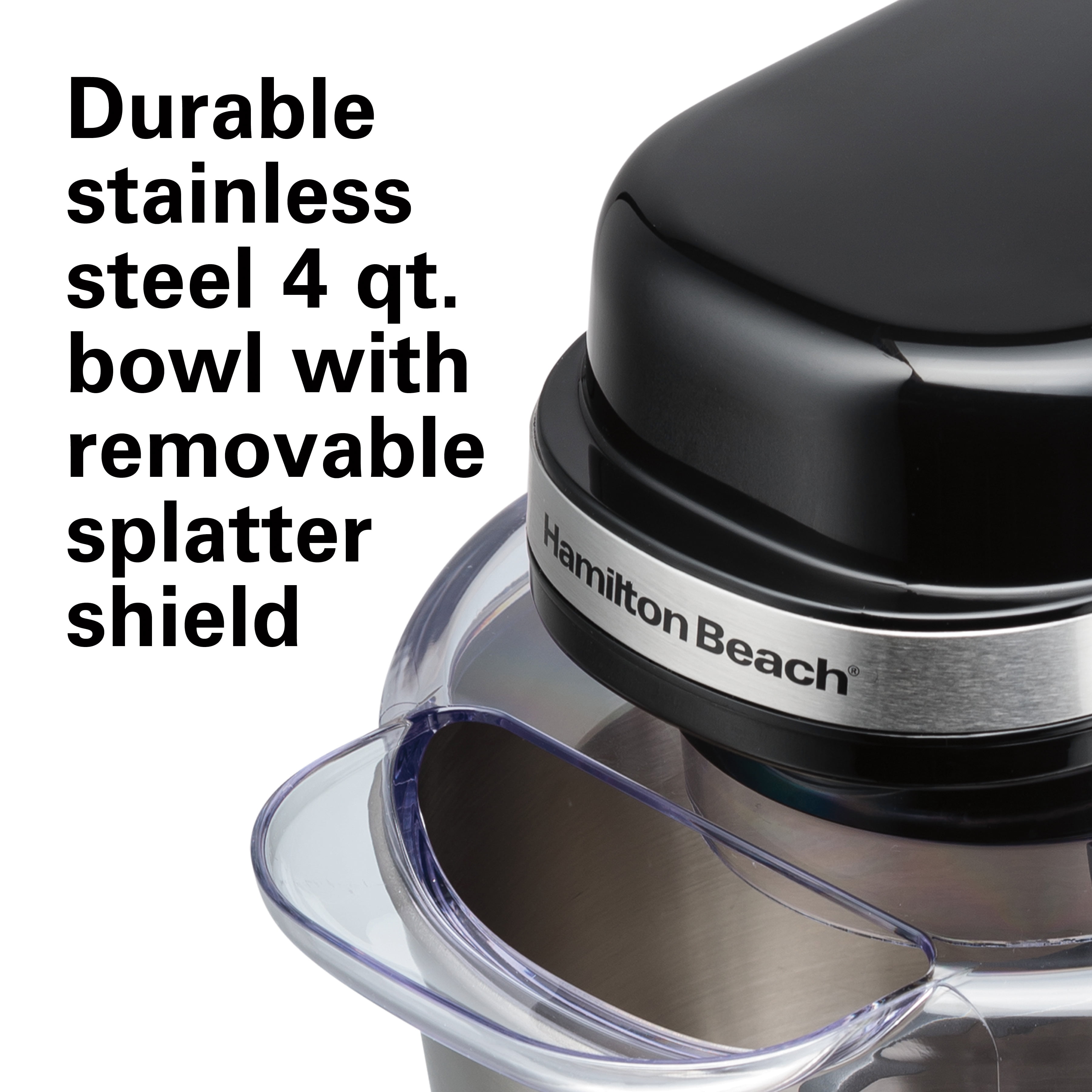 Buy Hamilton Beach Stand Mixer, 7 Speeds, 4 Quart Capacity, Black