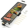 thumbnail image 1 of Patiojoy 27" Large Electric Griddle, Portable Teppanyaki Grill with 4-Level Thermostat Control & Removable Drip Tray, 1 of 10