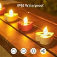 thumbnail image 3 of ZYLER- 2Pcs Solar Candles Lights Outdoor Romantic Led Tea Light Flameless For Wedding, 3 of 6