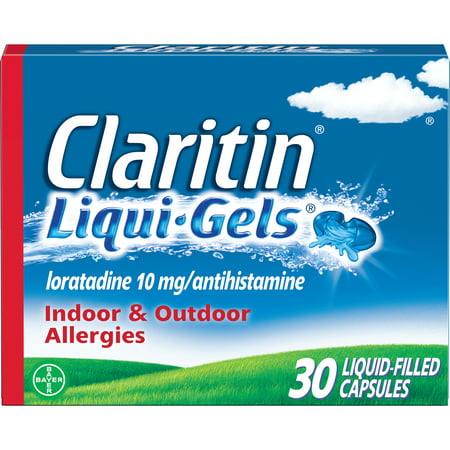 Claritin 24 Hour Non-Drowsy Allergy Relief Liqui-Gels, 10 mg, 30 (Best Otc Non Drowsy Allergy Medicine)