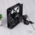 thumbnail image 4 of USB silent fan 120mm powered usb fan USB pc fan 2 pcs for portable router water tank tv box (black), 4 of 4