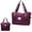 purple, variant on Gym Bag for Women and Men, Small Duffel Bag for Sports, Gyms and Weekend Getaway, Waterproof Dufflebag with Wet Clothes Compartments, Lightweight Carryon Gymbag( Violet)