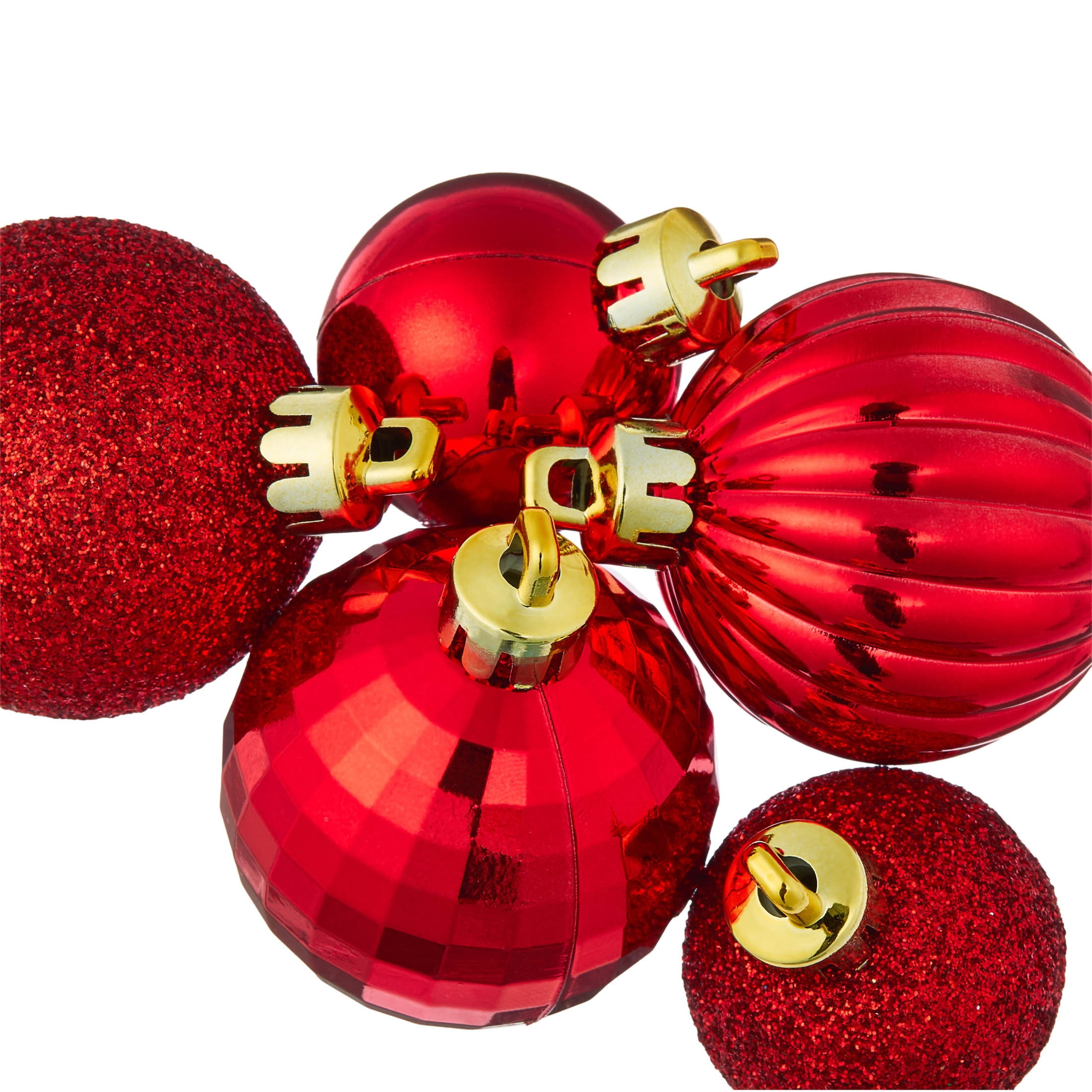 20-Count Red Mini Ball Shatterproof Christmas Ornaments, by Holiday Time