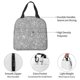 thumbnail image 4 of Easygdp GlitterSilver Bolsa Térmica Premium - Tela Oxford Impermeable, Gran Capacidad, Bolsillo Frontal, Unisex para Trabajo, Escuela, Actividades al Aire Libre y Picnics, 4 of 8