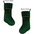 thumbnail image 3 of Dalrosia Christmas Stockings Green and Red Velvet Christmas Stockings with Tassel for Family Kids Decorations for Farmhouse Fireplace Hanging, 3 of 5