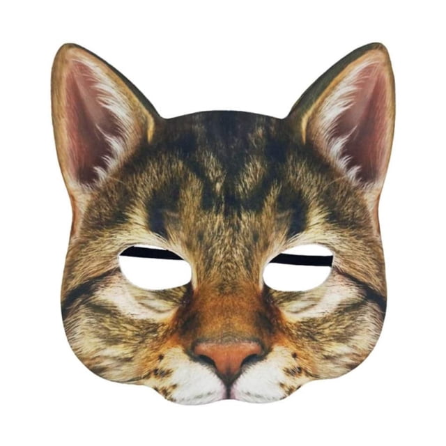 Máscara de gato para carnaval de Halloween, fiesta de mascarada, baile, disfraz de cosplay necesario para fiesta de Halloween, festival de hockey