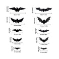 thumbnail image 2 of Halloween Bats Wall Decor Halloween Decorations Outdoor LED Lighted 3D Bat Stickers with Glow Effect for Indoor Home Garage Window Party Supplies,B-60PCS, 2 of 4