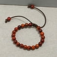 thumbnail image 5 of Ruanlalo Handmade Unisex Wooden Beaded Wax Rope Bracelet Spiritual Hand Jewelry Gift 4#, 5 of 6