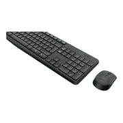 LOGITECH MK235 Wireless Keyboard and Mouse Combo 2.4GHz Wireless Compact Long Battery Life 8 Shortcut keys