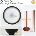 thumbnail image 2 of 8 Inch Ceramic Ramen Bowl Set of 2, 40oz  Bowls with Spoons & Chopsticks,Durable,Microwave & Dishwasher Safe, for Ramen,Pho,Salad,Soup,Noodles,Mixing bowls(Midnight), 2 of 6