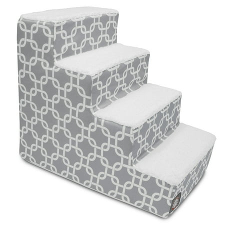 UPC: 0788995675334 | Majestic Pet Links Pet Stairs 4 Steps Gray Machine Washable Removable Cover 24  x 16  x 20
