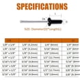 thumbnail image 6 of Multifunction Metal Rivets Set with Pin Comprehensive Rivets Collection with Storage Box Suitable for Machinery & Applia, 6 of 15