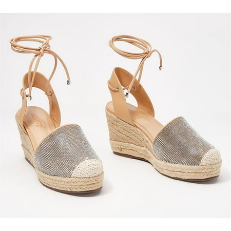 

Schutz Glitter Lace-Up Wedges Celinah Women s A483234