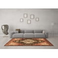 thumbnail image 3 of Ahgly Company Indoor Square Persian Brown Traditional Area Rugs, 4' Square, 3 of 4