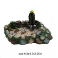 thumbnail image 3 of Reptile Water Bowl Resin Cactus Design Lizard Food Bowl Tortoise Water Bowl, 3 of 7