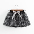 thumbnail image 2 of LIIPEE Girls Skirts Halloween Cartoon Cobweb Printed Tulle Ballet Dance Tutu Skirt Kids Casual Holiday School Party Skirt,Black,9-11 Years, 2 of 5