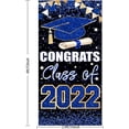 thumbnail image 2 of Otra decoración de pared Decoraciones para fiesta de graduación 2022, Felicitaciones clase de 2022 Telón de fondo, Decoraciones para fiesta de graduación azul 2022 Letrero de porche para puerta p, 2 of 5