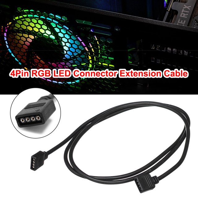 Cable De Extensión Cable de extensión LED de 4 pines Conector de tira de luz LED RGB 5050 3528 (0,5 m)
