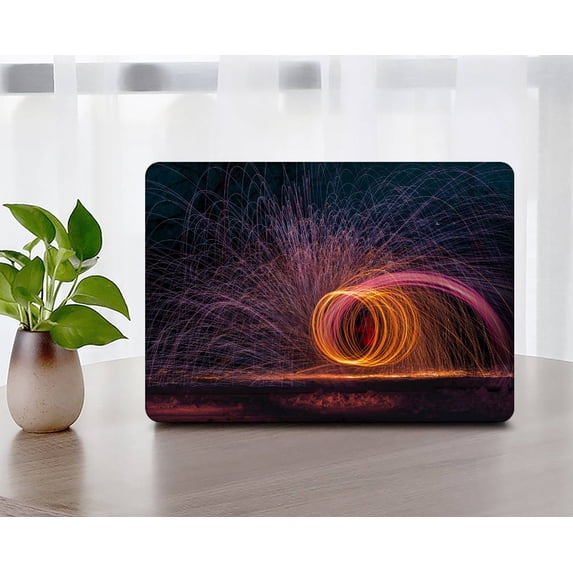 KSK KAISHEK Hard Shell Case Cover Compatible with Old MacBook Pro 13" with Retina Display No USB-C + Black Keyboard Cover Model: A1502/A1425 Purple series 0472