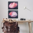 thumbnail image 3 of Stupell Industries Pink Clam Shells Nautical & Beach Painting Wrapped Canvas Art Print Wall Art, 20 x 16, Set of 2, 3 of 8