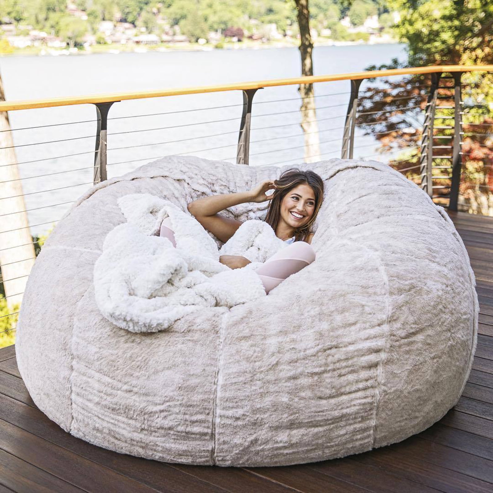Cttasty Human Dog Bed, Human Sized Dog Bed 70.9 x 53.15 x 13.78, Large Bean  Bag Bed with Blankets, Adult Nap Bed, Human Dog Bed for People Adults, Grey  - Newegg.com