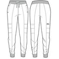 thumbnail image 7 of Med Couture Peaches Scrubs Pant For Women Seamed Jogger MC8721, 7 of 7