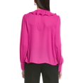 thumbnail image 2 of CeCe womens  Ruffle Tie V-Neck Top, s, Purple, 2 of 3
