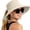 Beige, variant on Women Sun Hat with Ponytail Hole Wide Brim Bucket Hats, Beach Hiking Gardening Hat Water-Resistant Outdoot Hat, Navy Blue