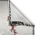 thumbnail image 3 of Ambesonne Oriental Kitchen Curtains, Minimalist New Year Art, 55"x39", White Black Red, 3 of 3