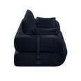 thumbnail image 6 of Homy Casa 78.7'' Convertible Floor Sofa Bed, Teddy Fabric Lazy Sofa Couch, 2-Seat Sleeper for Guest Room, 6 of 9