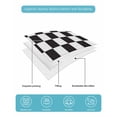 thumbnail image 5 of Quilts Twin XL Size, Simple Black White Checkered Soft Comforter Bedding Set for Bed, Lattice Buffalo Plaid Lightweight Quilted Bedspread with Pillow Cover(2 Pieces) for All Season, 68x98 Inch, 5 of 6