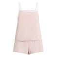 thumbnail image 5 of Joyspun Women's Jersey Picot Cami Top and Shorts Pajama Set, 2-Piece, Sizes XS-3X, 5 of 6