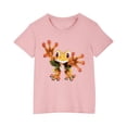 thumbnail image 1 of RXIRUCGD 2025 Vêtements d'Été pour Enfants T-shirt Imprimé Mode Mignon Col Rond Manches Courtes, 1 of 5