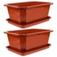thumbnail image 1 of 2 piezas de bonsai clásicas con bandejas macetas de plástico de plástico para jardín para jardín, 1 of 5