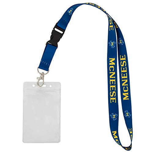 McNeese State University Cowboys Cowgirls NCAA Car Keys ID Badge Holder Lanyard Keychain Detachable Breakaway Snap Buckle 