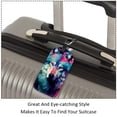 thumbnail image 3 of Square 2Pack PU Leather Wolf Cruise Luggage Tag with Privacy Cover and Name ID Tag for Travel Handbags Backpacks Luggage Tags, 3 of 6