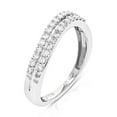 thumbnail image 3 of Vir Jewels 1/2 CTTW Lab Grown Diamond Wedding Band in Sterling Silver Female Adult, 3 of 8