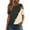 Khaki, variant on Inverlee Womens Button Up Shirts Casual Cold Shoulder Short Sleeve Tops Dressy Casual Plus Size Solid Color T Shirts Flowy Work Tunic Blouse Summer Fashion