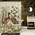 thumbnail image 2 of Manfei Wild Duck Print Shower Curtain 72Wx72L,Farmhouse Mallard Bathroom Curtain, 2 of 5