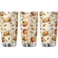 thumbnail image 3 of Thanksgiving Turkey Maple Pumpkin Tumbler Stainless Steel Travel Mug Vacuum Insulated with Lid Thermal Cup Gifts Turkey-3 20oz, 3 of 5