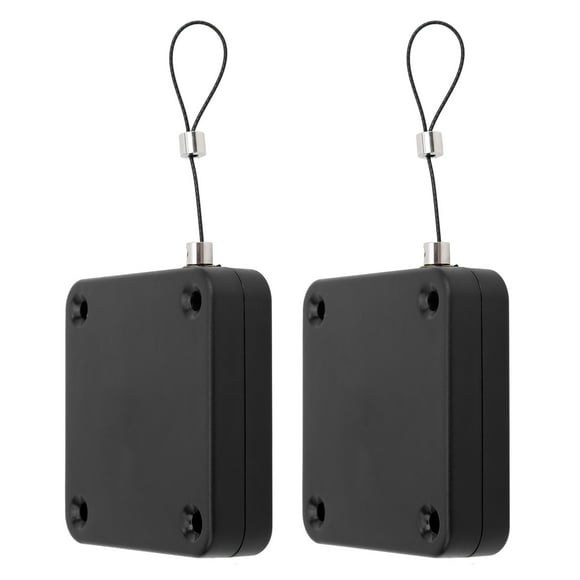 Cierrapuertas Automático ANGGREK, Sensor de Cierre Automático de Puerta, ABS, Cuerda de Acero P12, 2 Piezas