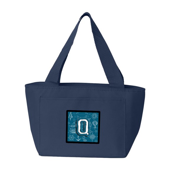 Letter Q Sea Doodles Initial Alphabet Lunch Bag