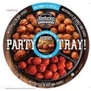Premium Kentucky Farms Party Tray with Meatballs in BBQ Sauce, Meatballs in Honey BBQ Sauce & Meatballs in Hot BBQ Sauce, 27oz