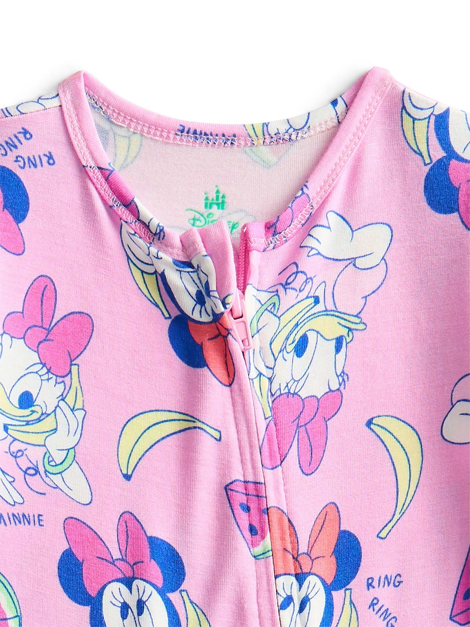 Character Baby Boys or Girls Cozy and Comfortable Viscose Two-Way Zip Footed Sleep 'N Play One-Piece Pajamas, Sizes 0M–6/9M