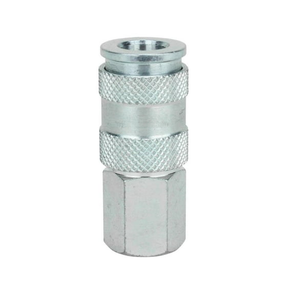 Milton 1/4In Fnpt High Flow (V-Style) Quick-Connect Steel Coupler